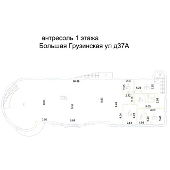 Большая Грузинская улица, 37А - 836,00 кв.м. - Аренда здания / особняка в ЦАО