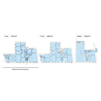 Лефортовский переулок, 12/50с2 - 703,40 кв.м. - Продажа здания / особняка в ЦАО