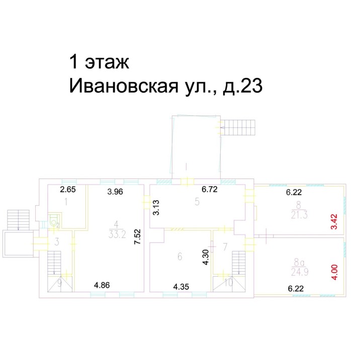 Ивановская улица, 23 - 300,00 кв.м. - Продажа здания, ОСЗ, особняка