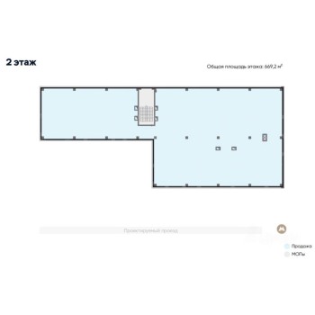 Проектируемый 4062-й проезд, д 6 стр 5 - 2007,60 кв.м. - Продажа здания / особняка в ЦАО