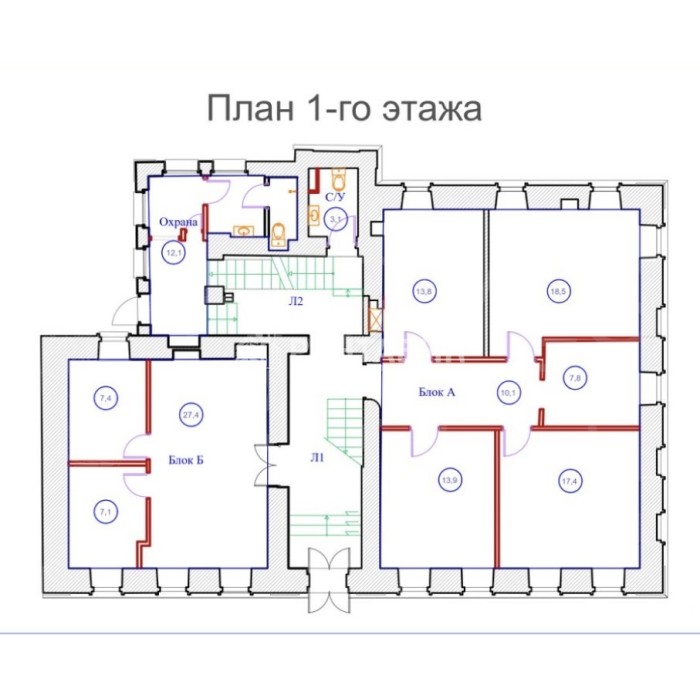 Мельницкий переулок, 8/1с1 - 466,00 кв.м. - Аренда здания, ОСЗ, особняка