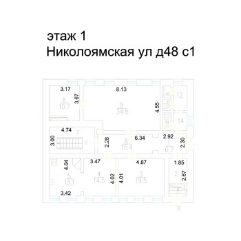 Николоямская набережная, 48с1 - 1635,00 кв.м. - Продажа здания / особняка в ЦАО