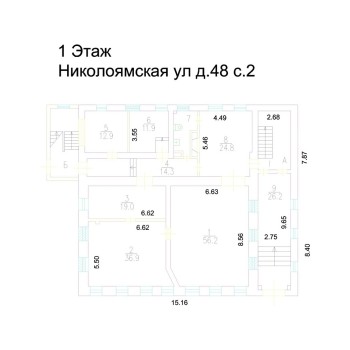 Николоямская набережная, 48с1 - 1635,00 кв.м. - Продажа здания / особняка в ЦАО