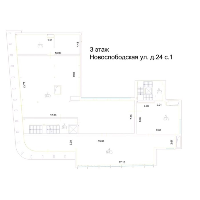 Новослободская улица, 24c1 - 3481,50 кв.м. - Продажа здания, ОСЗ, особняка