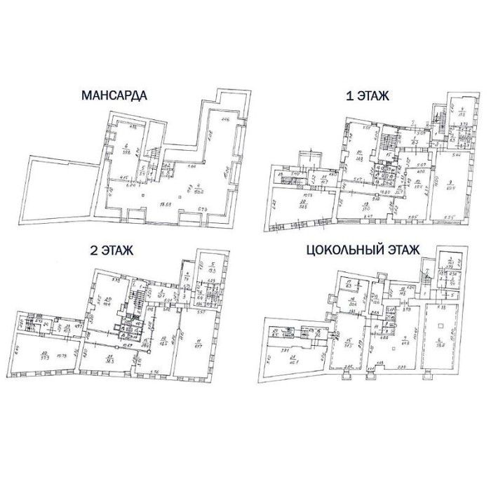 Сергия Радонежского улица, 13с1 - 1302,00 кв.м. - Продажа здания, ОСЗ, особняка