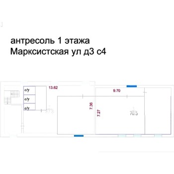 Марксистская улица, 3с4 - 510,80 кв.м. - Аренда здания / особняка в САО