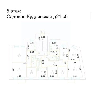 Садовая-Кудринская улица, 21с5 - 1196,00 кв.м. - Продажа здания / особняка в ЦАО