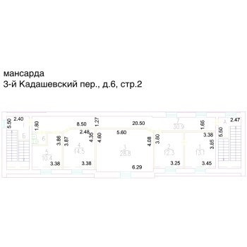 3-й Кадашевский переулок, 6 - 465,00 кв.м. - Аренда здания / особняка в НАО