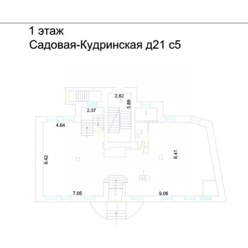 Садовая-Кудринская улица, 21с5 - 1196,00 кв.м. - Продажа здания / особняка в ЦАО
