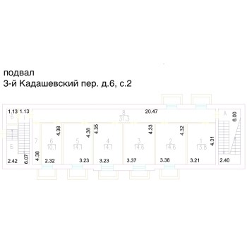 3-й Кадашевский переулок, 6 - 465,00 кв.м. - Аренда здания / особняка в НАО