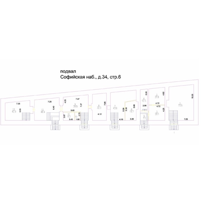 Софийская набережная, 34с6 - 2212,00 кв.м. - Продажа здания, ОСЗ, особняка