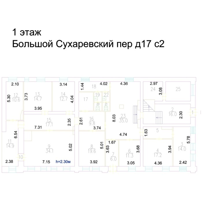 Большой Сухаревский переулок, 17с2 - 824,50 кв.м. - Продажа здания, ОСЗ, особняка