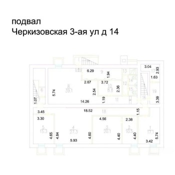 3-я Черкизовская улица, 14 - 1125,80 кв.м. - Продажа здания / особняка в ВАО