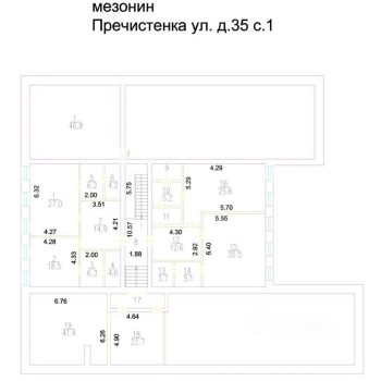 Пречистенка улица, 35c1 - 2549,90 кв.м. - Аренда здания / особняка в ЦАО