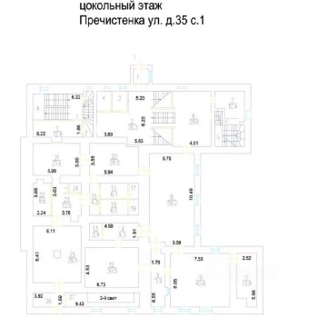 Пречистенка улица, 35c1 - 2549,90 кв.м. - Аренда здания / особняка в ЦАО
