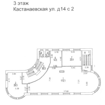 Кастанаевская улица, 14 - 1915,10 кв.м. - Продажа здания / особняка в ЗАО