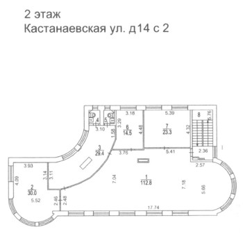 Кастанаевская улица, 14 - 1915,10 кв.м. - Продажа здания / особняка в ЗАО