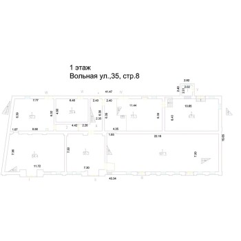 Вольная улица, 35с8 - 1214,30 кв.м. - Продажа здания / особняка в ВАО