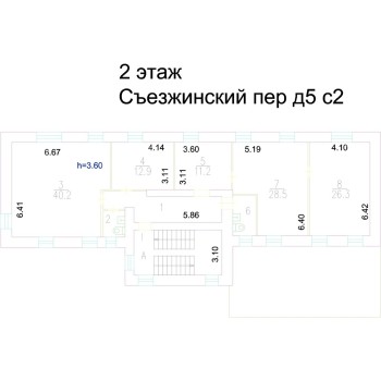 Съезжинский улица - 523,00 кв.м. - Аренда здания / особняка в ЦАО
