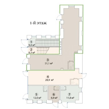 Бахрушина улица, 36/14с3 - 51,10 кв.м. - Аренда здания / особняка в ЦАО