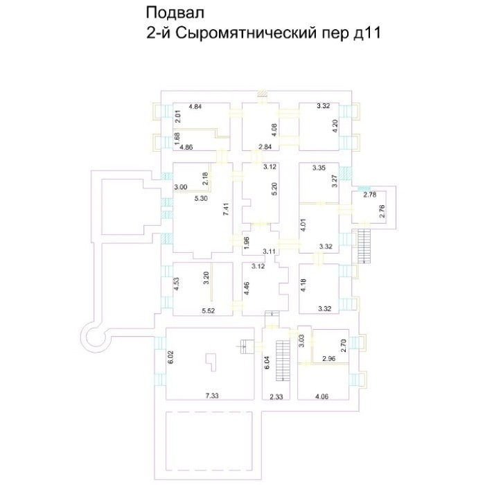 2-й Сыромятнический переулок, 11 - 1034,00 кв.м. - Аренда здания, ОСЗ, особняка