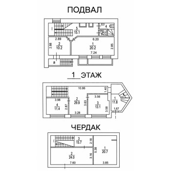 Кривоколенный переулок, 10с9 - 180,70 кв.м. - Аренда здания / особняка в ЦАО