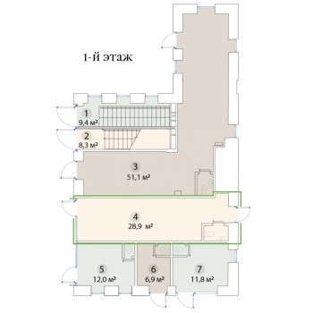 Бахрушина улица, 36/14с3 - 28,90 кв.м. - Аренда здания / особняка в ЦАО