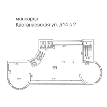 Кастанаевская улица, 14 - 1915,10 кв.м. - Продажа здания / особняка в ЗАО